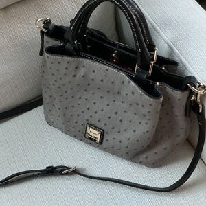 Dooney & Bourke Black and Gray Satchel
